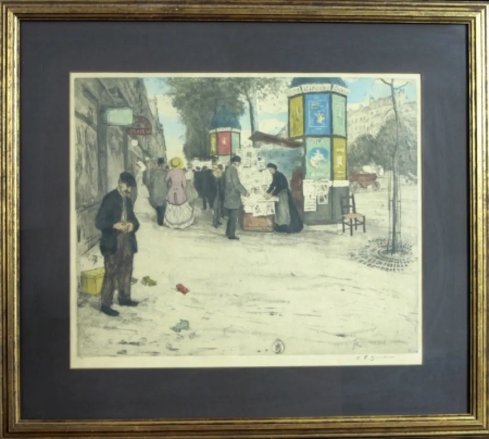 Radierung Und Aquatinta Simon - PARIS