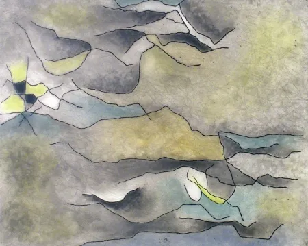 Radierung Singier - Composition