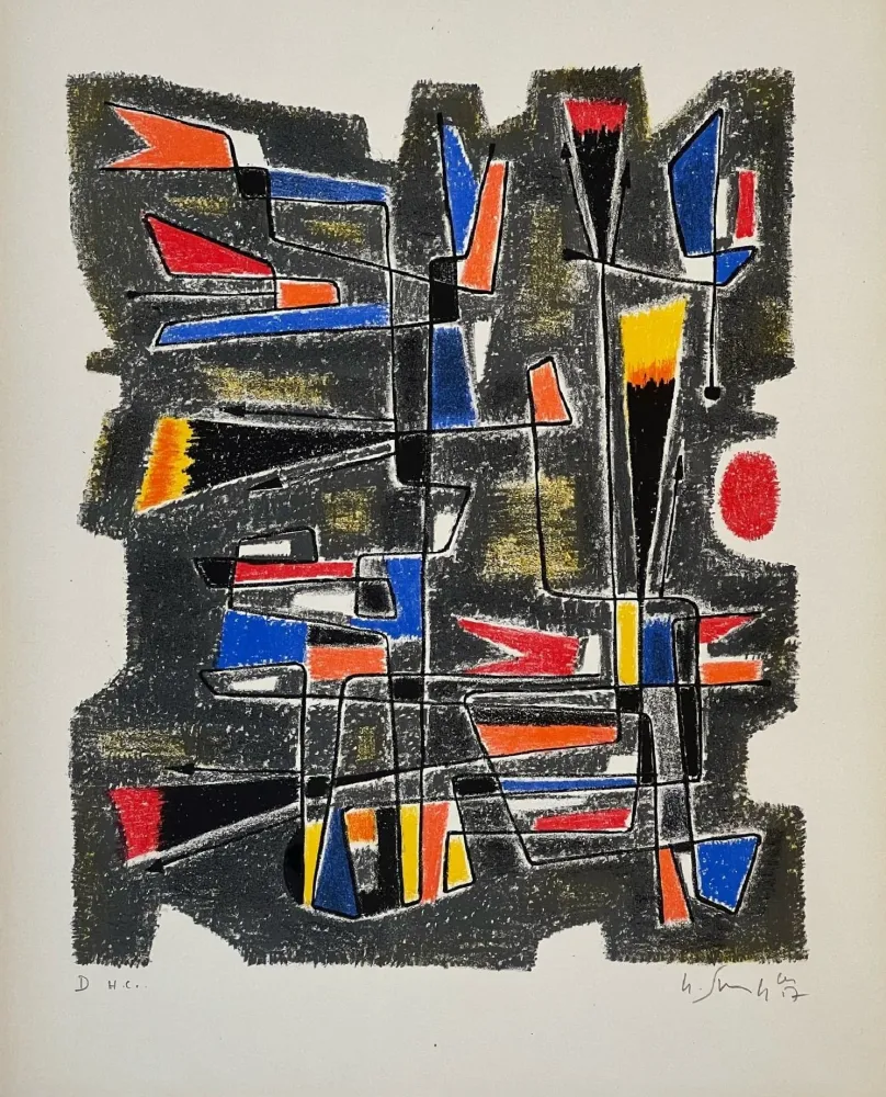 Lithographie Singier - La Patriette de Gonzalve 