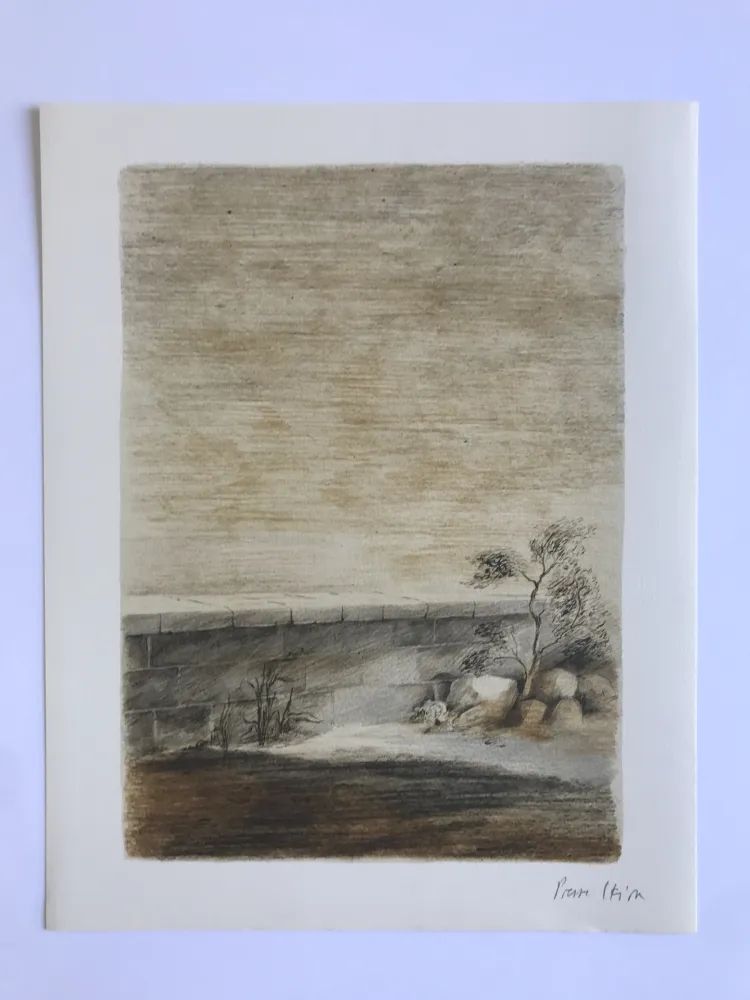Lithographie Skira - Digue sur la mer (L'Eau II)