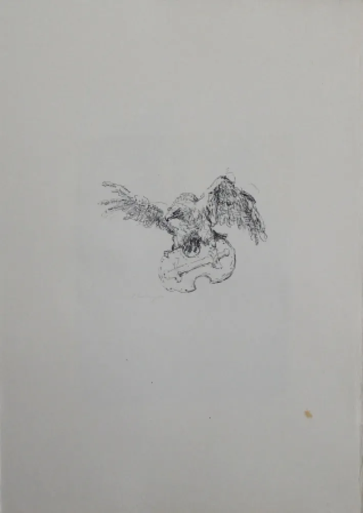 Lithographie Slevogt - Schlussvignette 