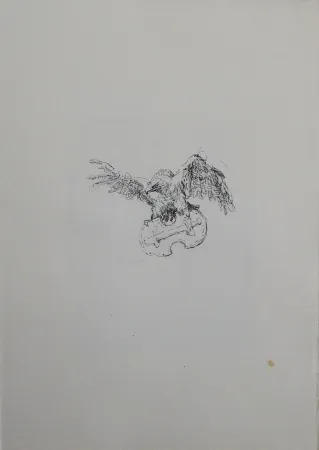 Lithographie Slevogt - Schlussvignette 