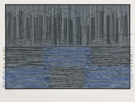 Siebdruck Soto - Escritura compuesta, 1974