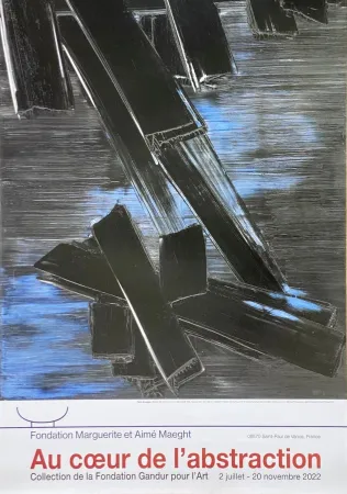 Plakat Soulages - 24 août 1958