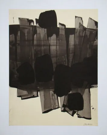 Lithographie Soulages (After) - Peinture sur papier - 1959
