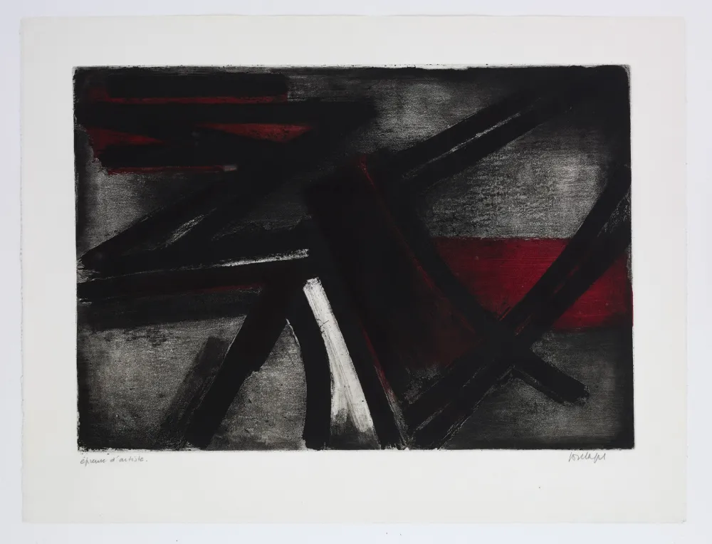 Radierung Soulages - Eau Forte 2