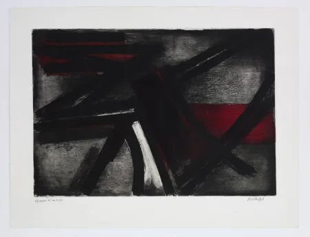 Radierung Soulages - Eau forte 2