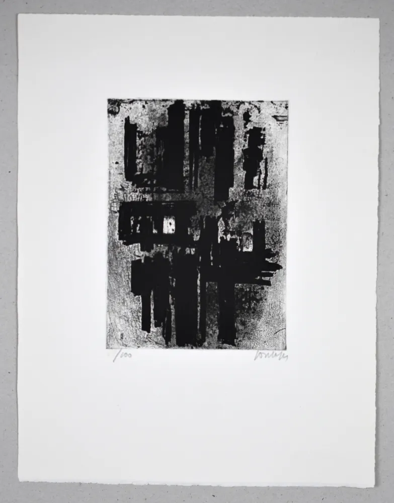 Radierung Soulages - Eau forte IV