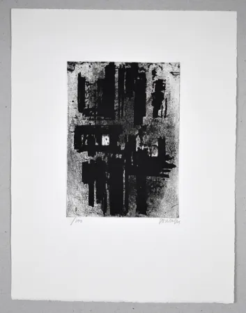 Radierung Soulages - Eau forte IV