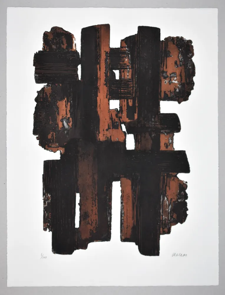 Radierung Soulages - EAU FORTE IX