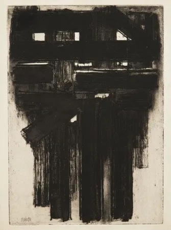 Radierung Soulages - Eau-forte n° III