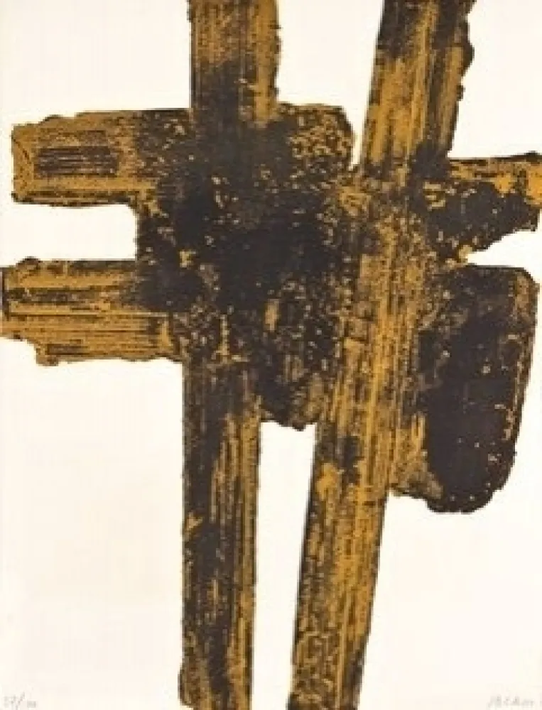 Radierung Und Aquatinta Soulages - Eau forte n°18