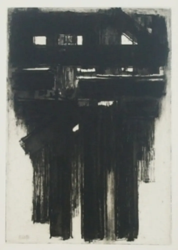 Radierung Soulages - Eau-forte n°3