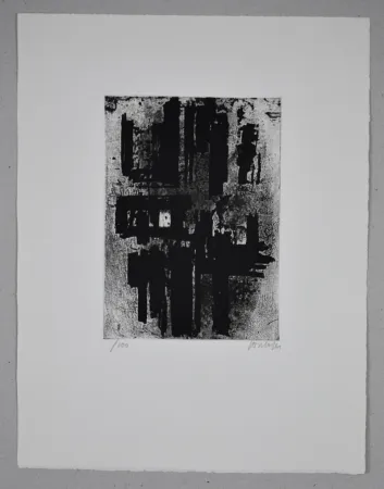 Radierung Soulages - Eau-forte n°IV