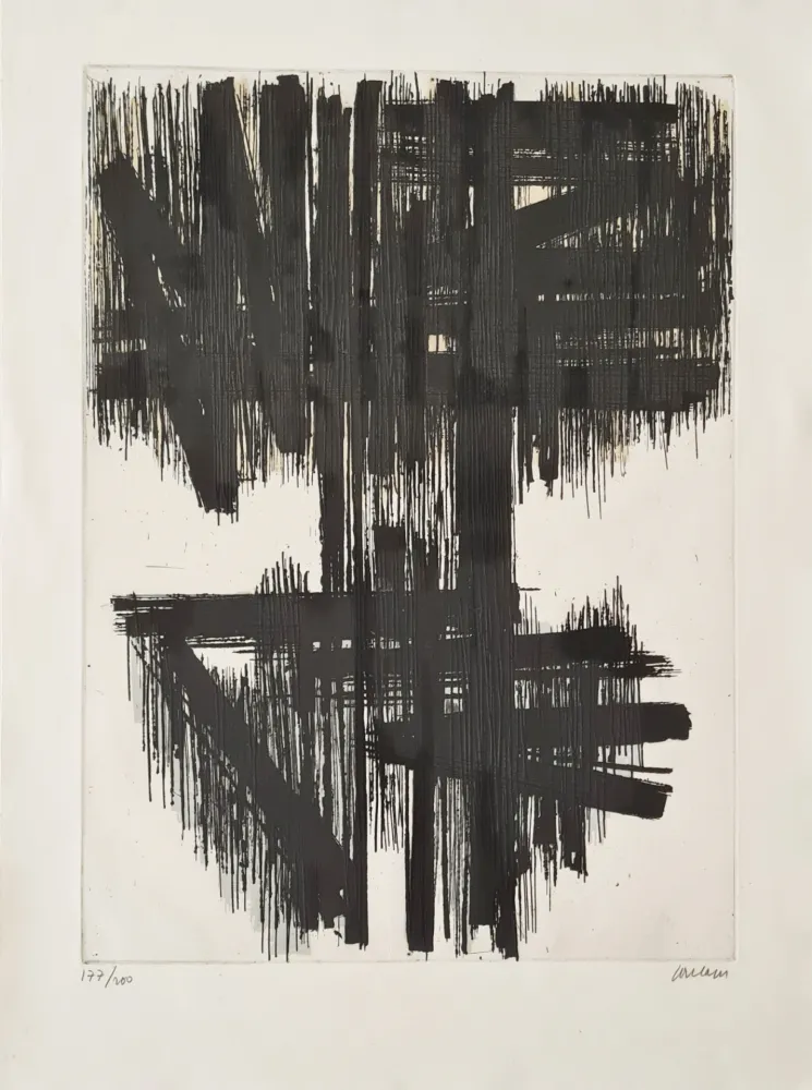 Radierung Soulages - Eau-forte VI 