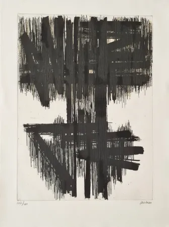 Radierung Soulages - Eau-forte VI 