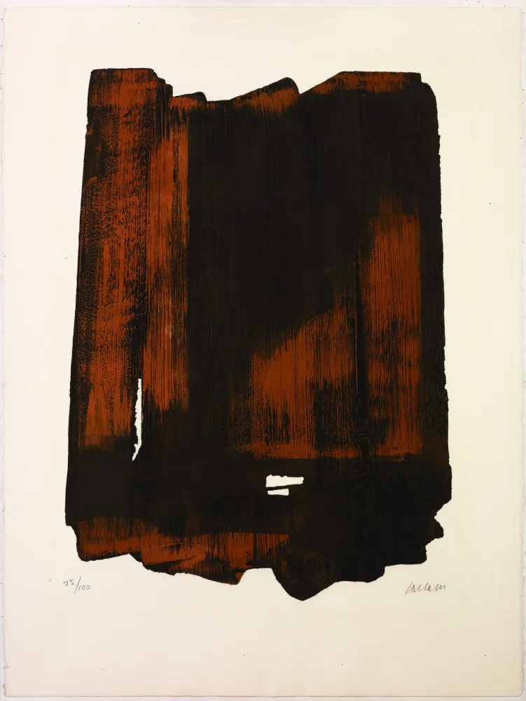 Radierung Soulages - Eau Forte XVI