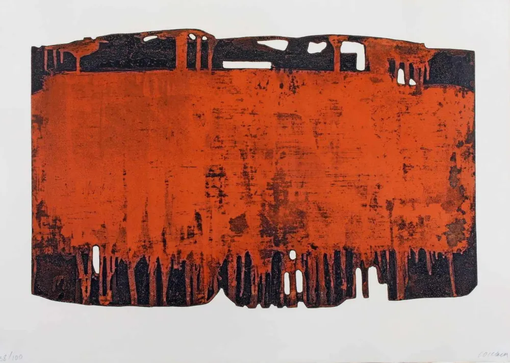 Radierung Und Aquatinta Soulages - Eau-forte XXV