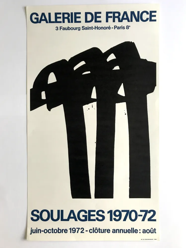 Plakat Soulages - Galerie de France