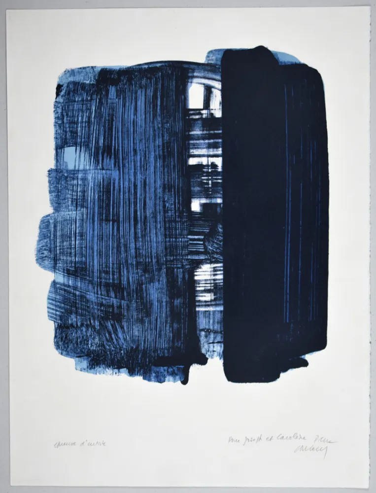 Lithographie Soulages - LITHOGRAPHIE 33