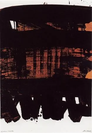 Keine Technische Soulages - Lithographie n°22
