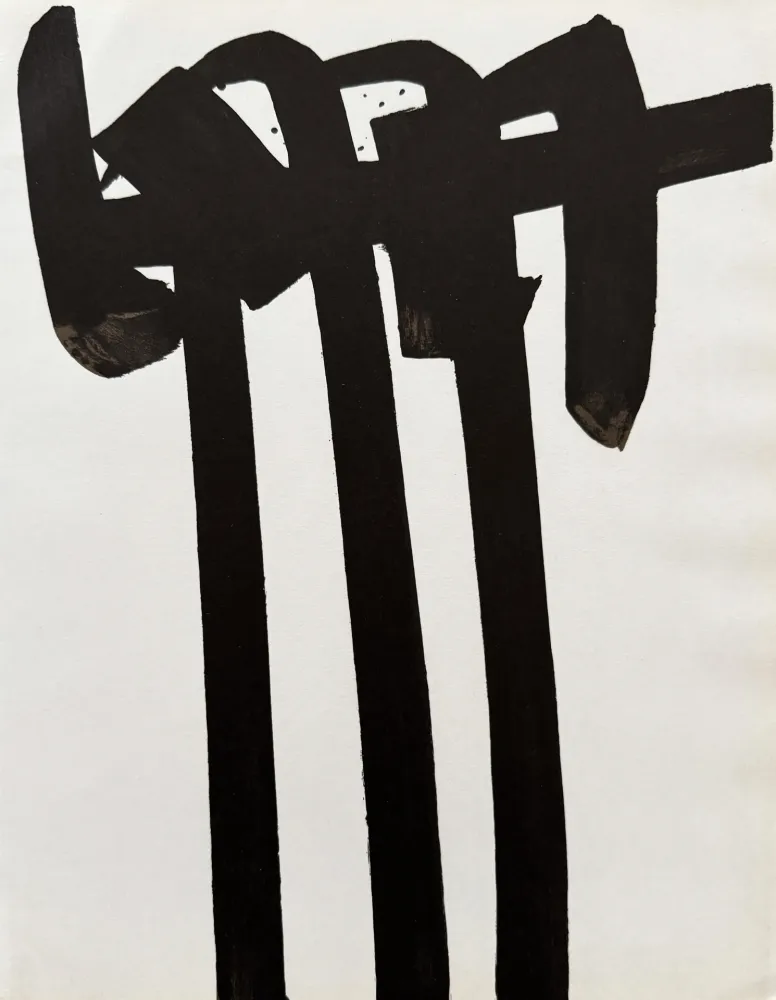 Lithographie Soulages - Lithographie n°28, 1970