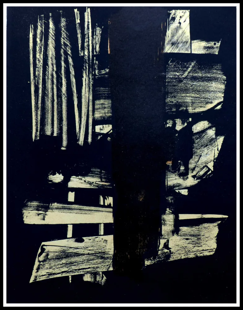 Keine Technische Soulages - Lithographie N°9