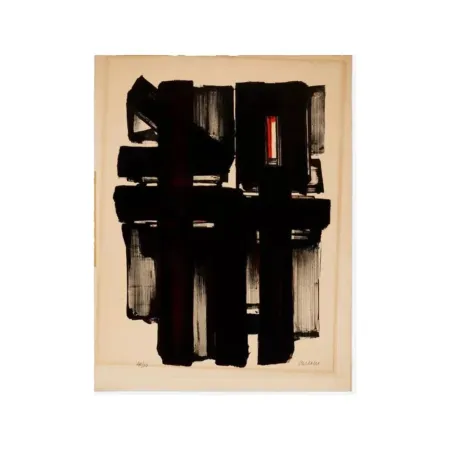 Lithographie Soulages - Lithographie No. 2, 1957