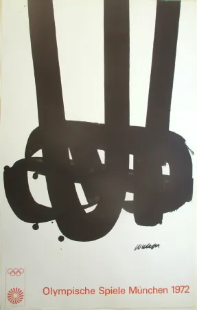 Lithographie Soulages - OL 1972. Original colourlithograph