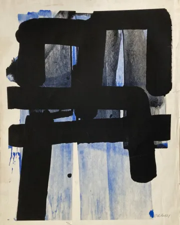 Siebdruck Soulages - Sérigraphie 2 - 1973