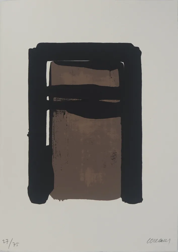 Siebdruck Soulages - Sérigraphie n°10