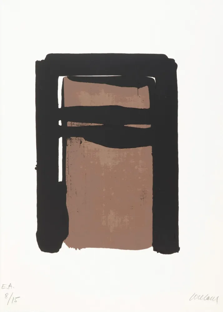 Siebdruck Soulages - Sérigraphie n°10 