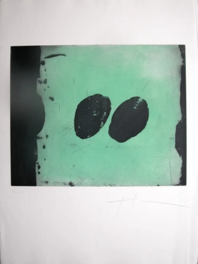 Aquatinta Soulie - TOTEM VI -gravure de TONY SOULIE