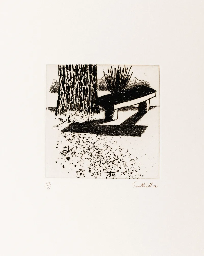 Stich Southall - From Black and White of Brick and Bark (Bench)