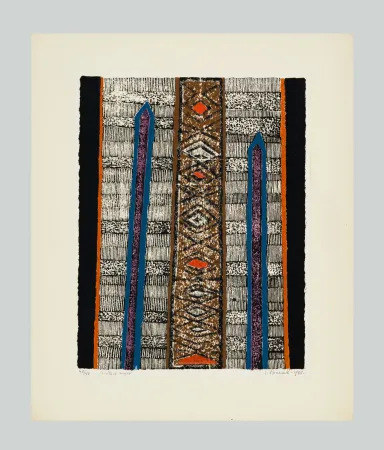 Linolschnitt Spacal - Spiritual negro