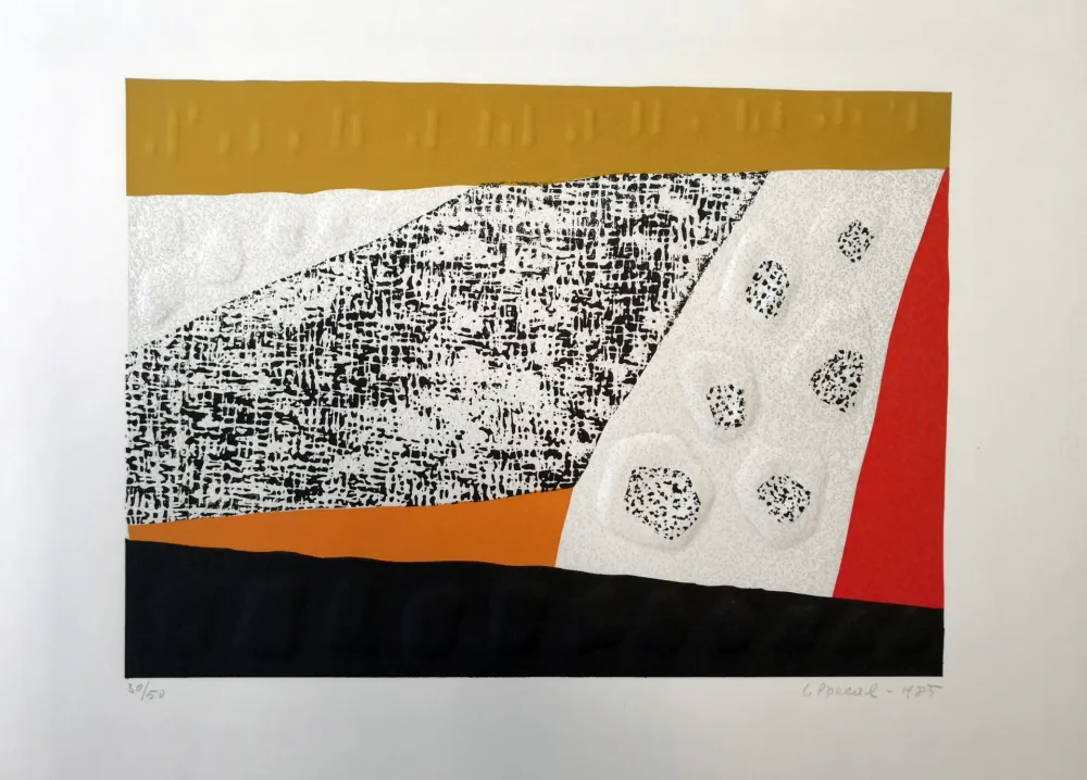 Holzschnitt Spacal - Tra i sassi del Carso