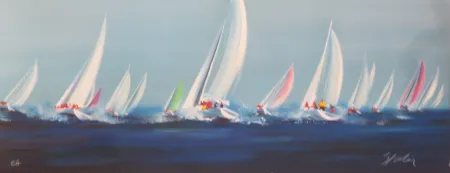 Lithographie Spahn - Voile panoramique