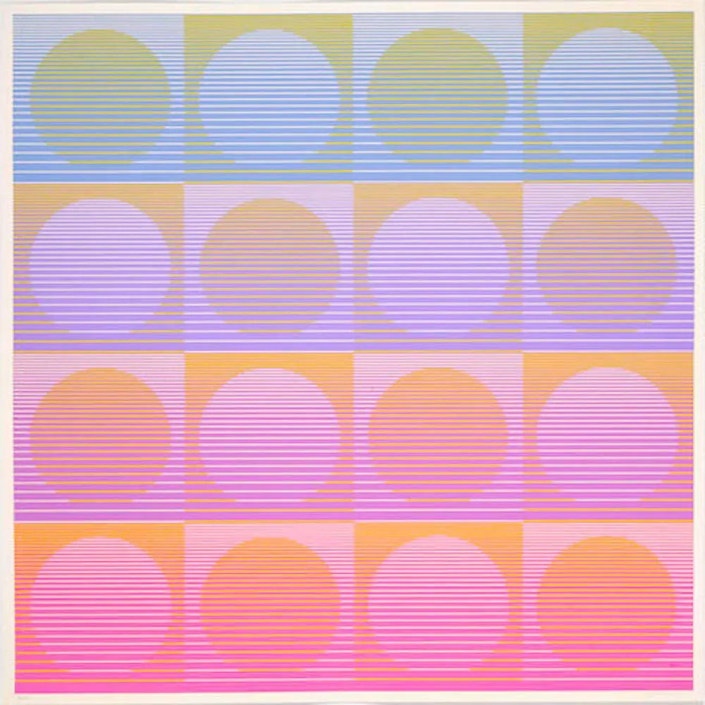 Siebdruck Stanczak - Aerial, from Twelve Progressions