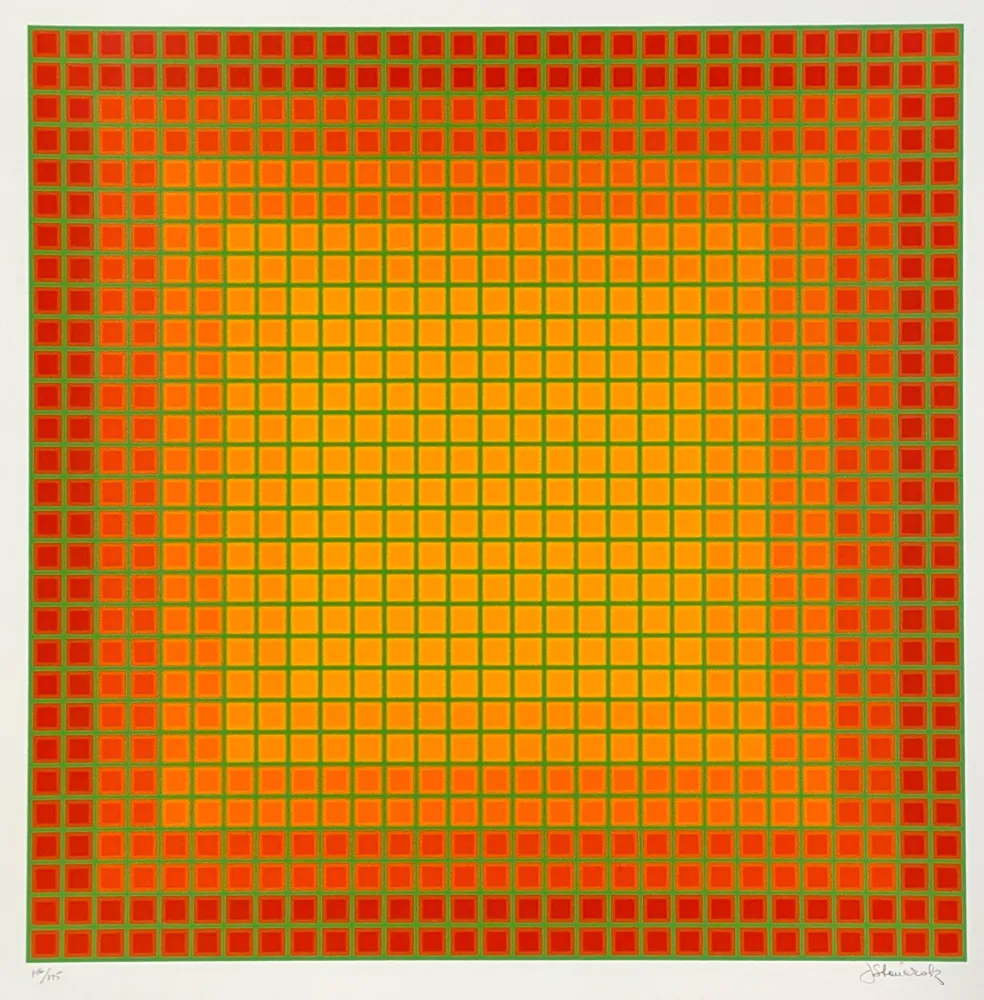 Siebdruck Stanczak - Let It Be Orange