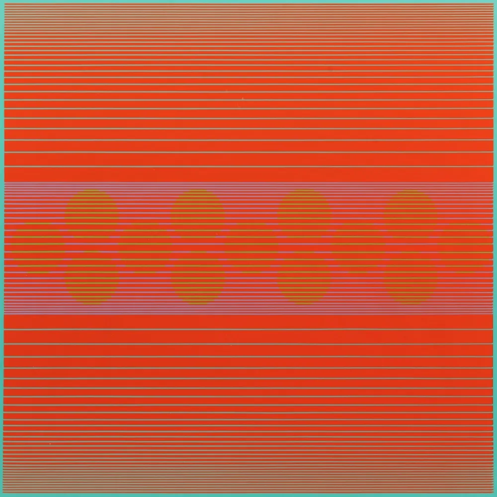 Siebdruck Stanczak - Median with Circles, from Variants