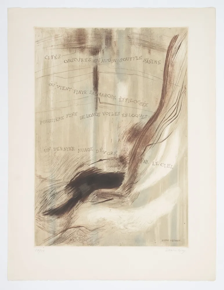 Radierung Und Aquatinta Staritsky - Gravure-Poème, Pierre Restany.