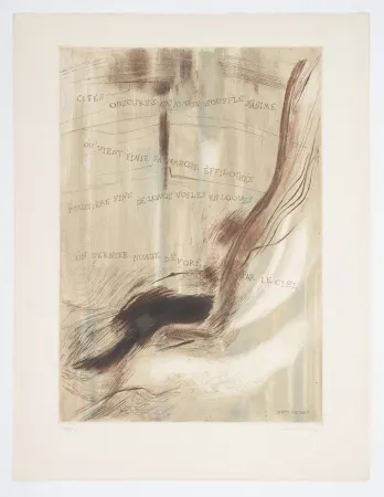 Radierung Und Aquatinta Staritsky - Gravure-Poème, Pierre Restany.