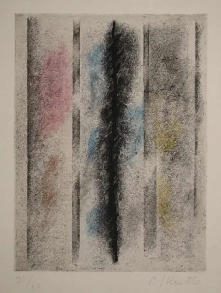 Radierung Und Aquatinta Stein - Betonte Mitte oder Dunkle Mitte