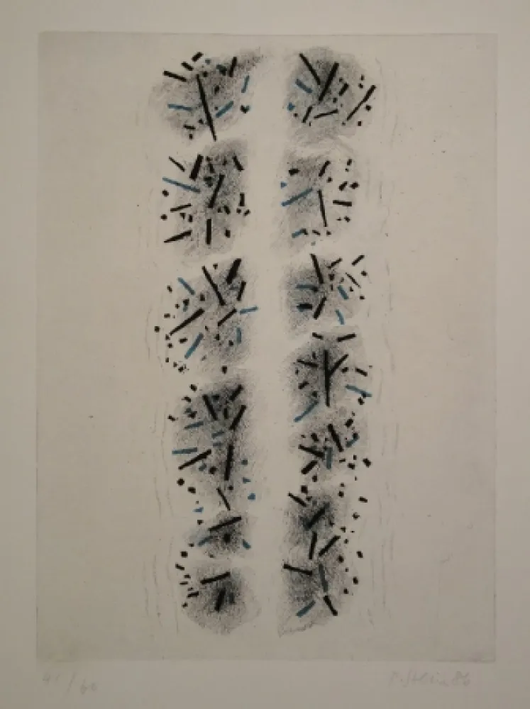 Radierung Und Aquatinta Stein - Schrift