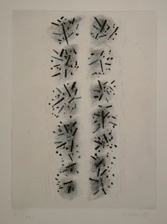 Radierung Und Aquatinta Stein - Schrift