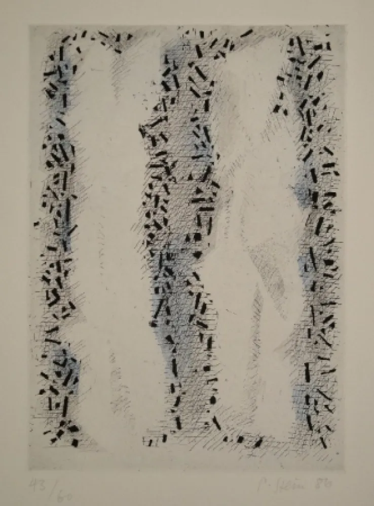 Radierung Und Aquatinta Stein - Verhüllt