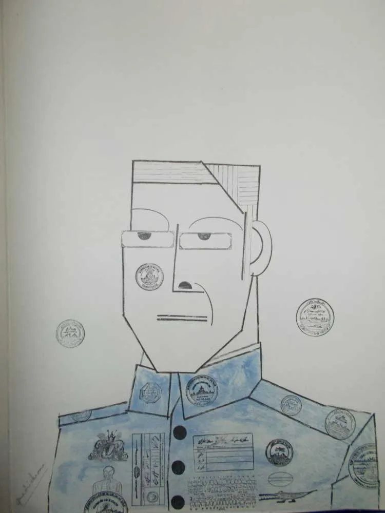 Lithographie Steinberg - Le Général