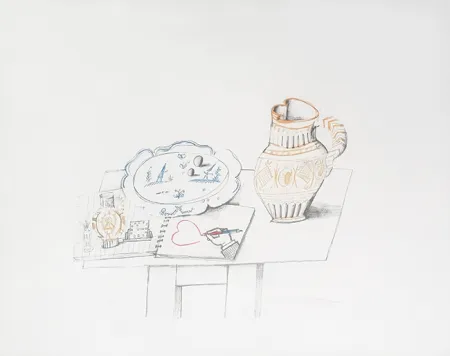 Lithographie Steinberg - Mois du coeur(1974)