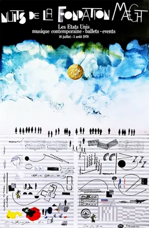 Lithographie Steinberg - Saul Steinberg Nuits de La Fondation Maeght, 1970