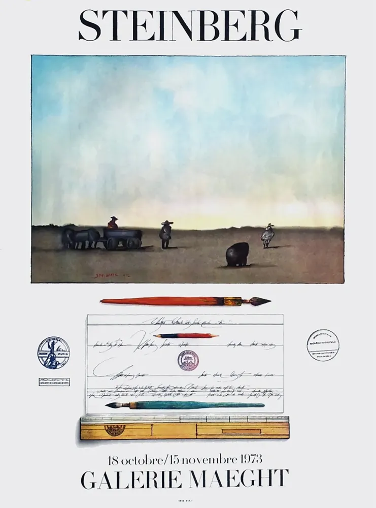 Plakat Steinberg - STEINBERG 1973. Exposition à la Galerie Maeght